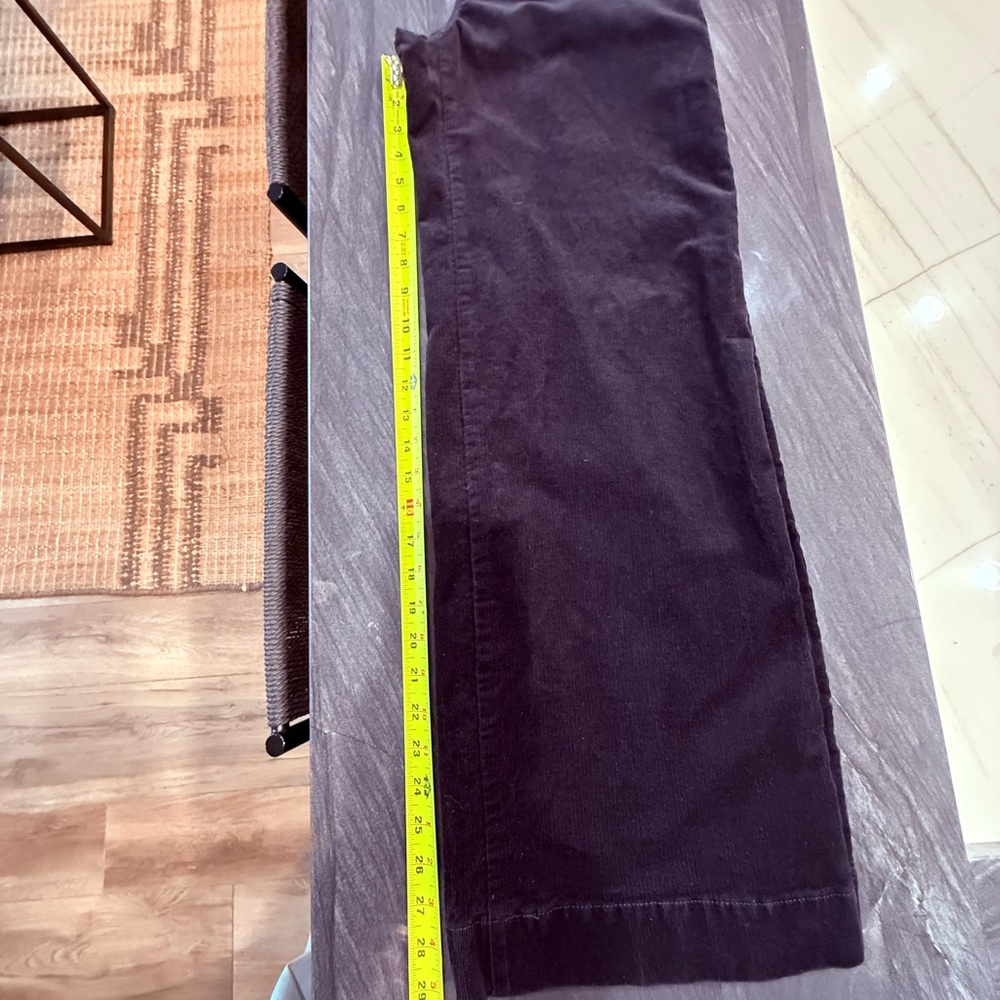 LOFT Black Wide Leg Corduroy Trousers - Picture 7 of 9